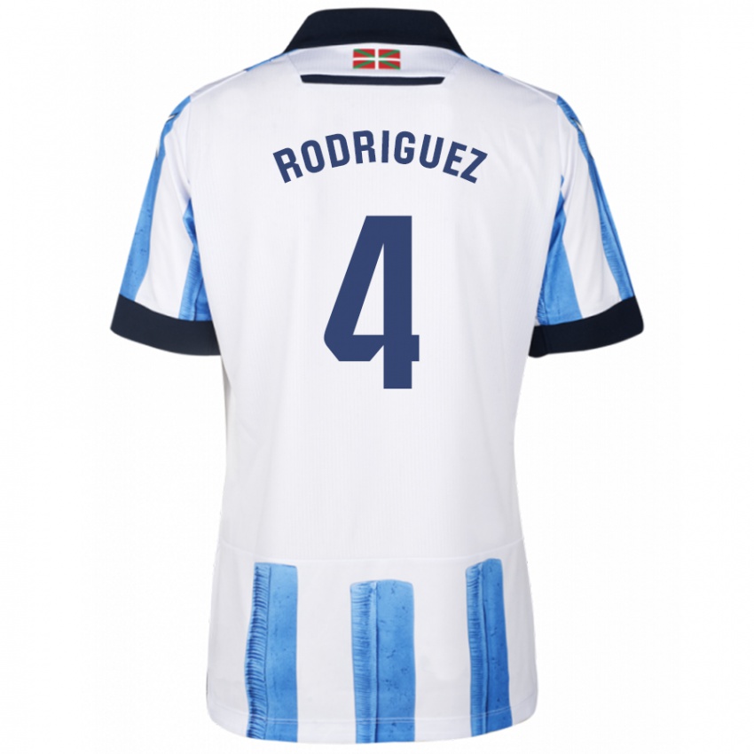 Damen Peru Rodriguez #4 Blau Weiss Heimtrikot Trikot 2023/24 T-Shirt Österreich