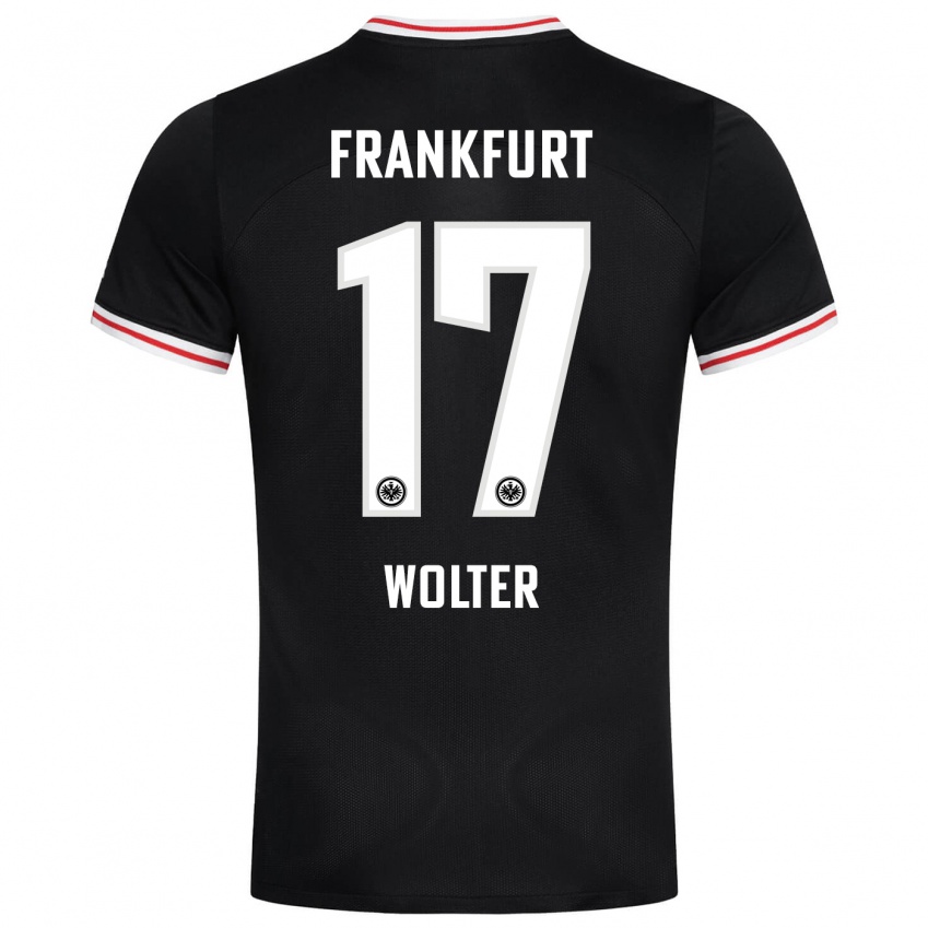 Damen Pia-Sophie Wolter #17 Schwarz Auswärtstrikot Trikot 2023/24 T-Shirt Österreich