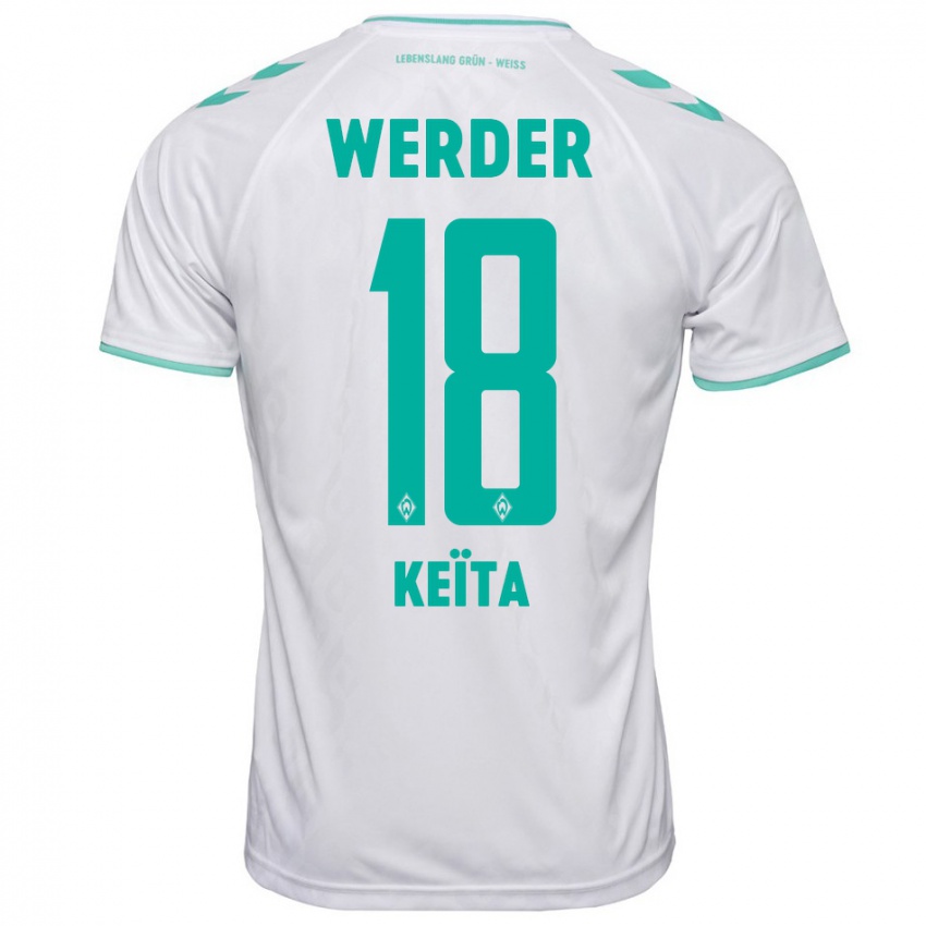 Damen Naby Keïta #18 Weiß Auswärtstrikot Trikot 2023/24 T-Shirt Österreich