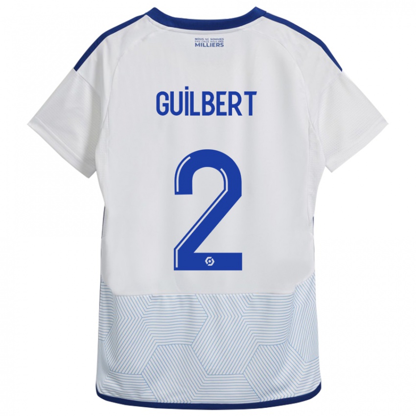Damen Frédéric Guilbert #2 Weiß Auswärtstrikot Trikot 2023/24 T-Shirt Österreich