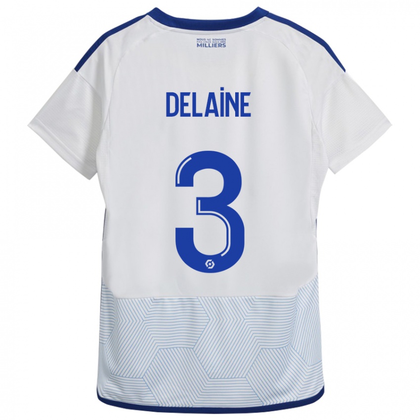 Damen Thomas Delaine #3 Weiß Auswärtstrikot Trikot 2023/24 T-Shirt Österreich
