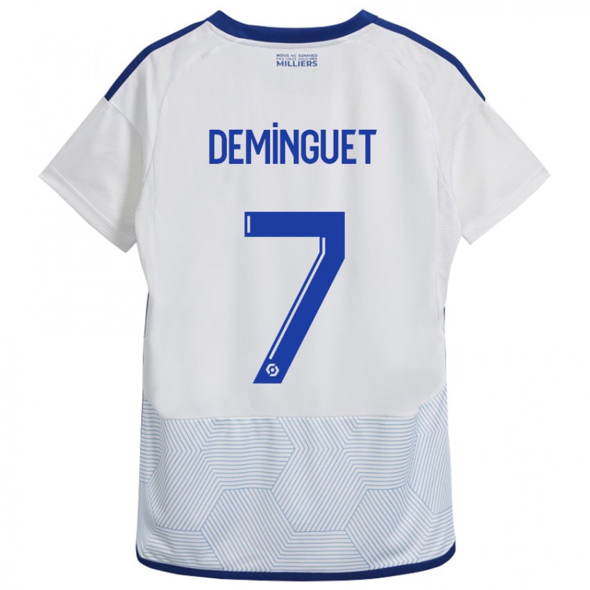 Damen Jessy Deminguet #7 Weiß Auswärtstrikot Trikot 2023/24 T-Shirt Österreich