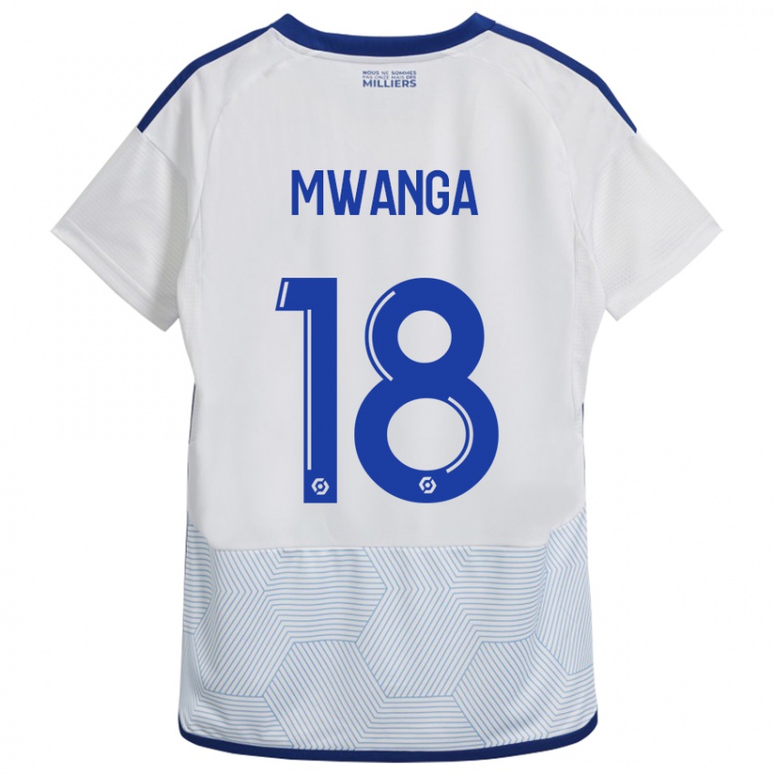 Damen Junior Mwanga #18 Weiß Auswärtstrikot Trikot 2023/24 T-Shirt Österreich