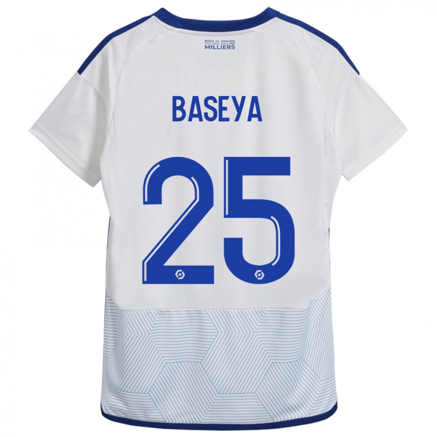 Damen Steven Baseya #25 Weiß Auswärtstrikot Trikot 2023/24 T-Shirt Österreich