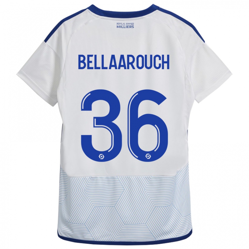 Damen Alaa Bellaarouch #36 Weiß Auswärtstrikot Trikot 2023/24 T-Shirt Österreich