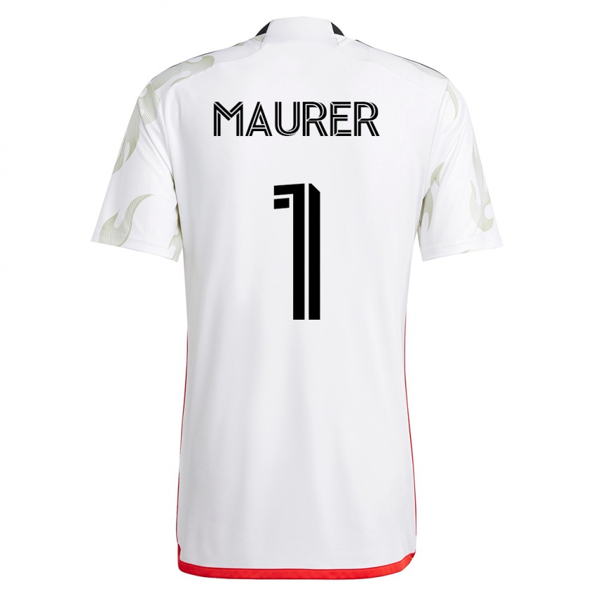 Damen Jimmy Maurer #1 Weiß Auswärtstrikot Trikot 2023/24 T-Shirt Österreich