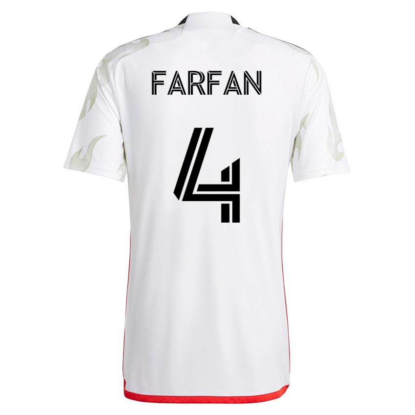 Damen Marco Farfán #4 Weiß Auswärtstrikot Trikot 2023/24 T-Shirt Österreich