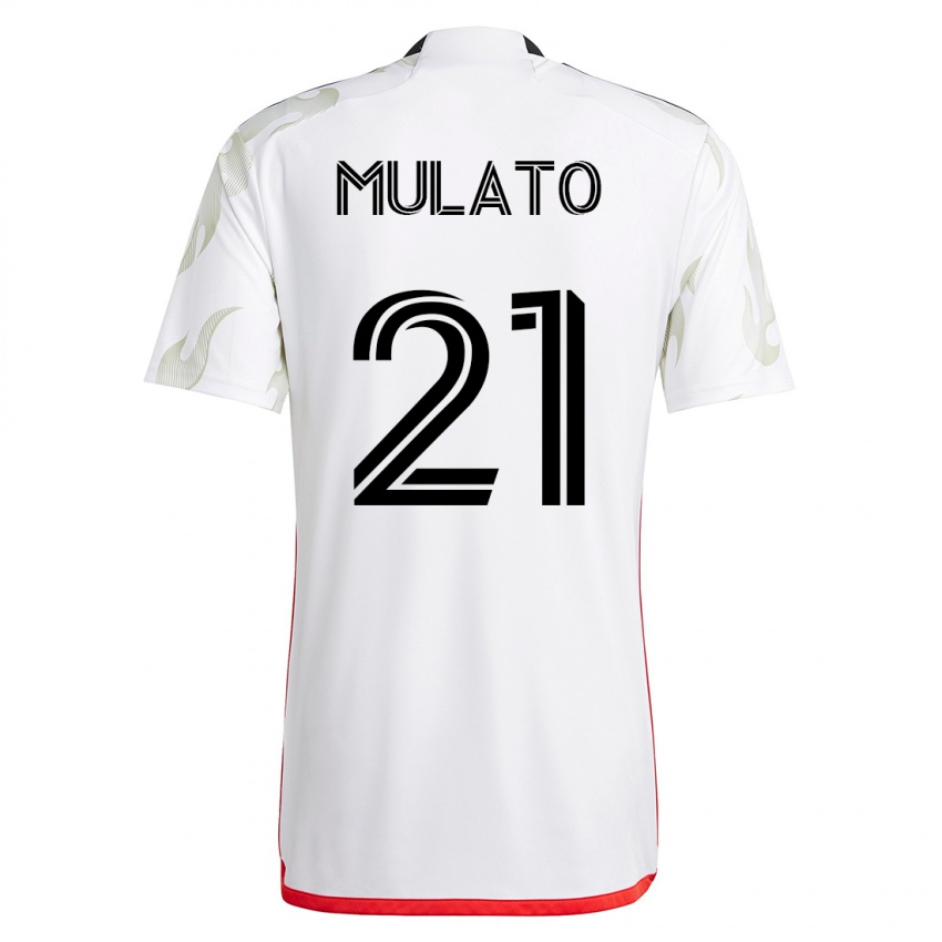 Damen José Mulato #21 Weiß Auswärtstrikot Trikot 2023/24 T-Shirt Österreich