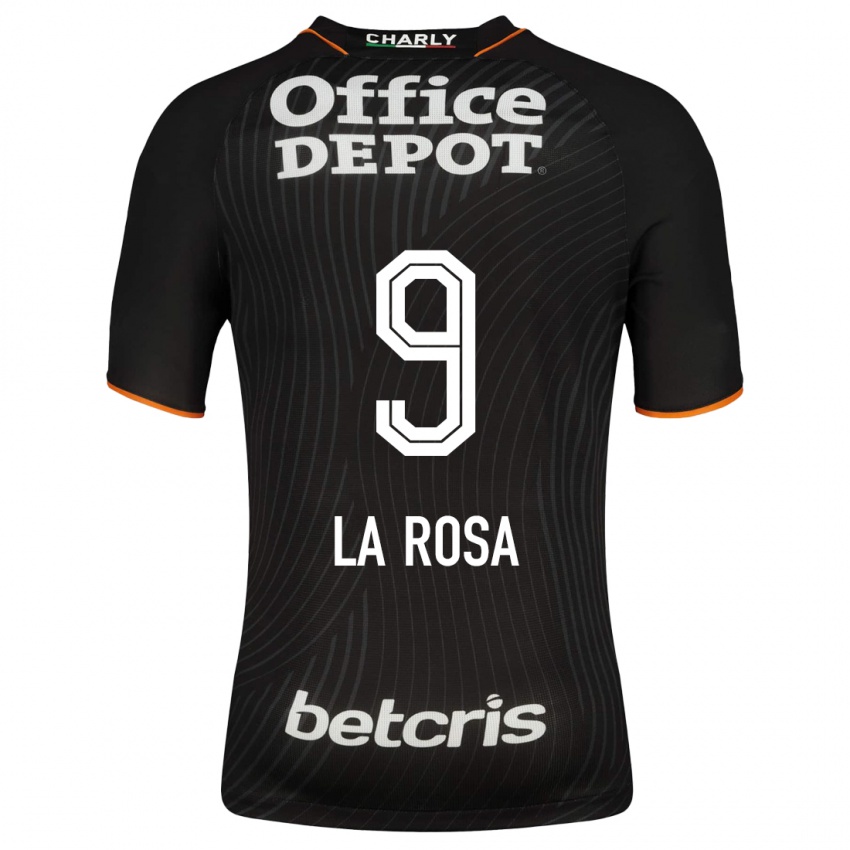 Damen Roberto De La Rosa #9 Schwarz Auswärtstrikot Trikot 2023/24 T-Shirt Österreich