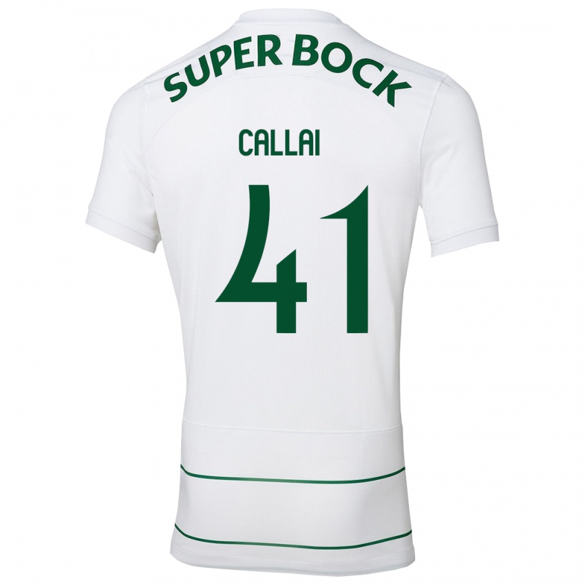 Damen Diego Callai #41 Weiß Auswärtstrikot Trikot 2023/24 T-Shirt Österreich