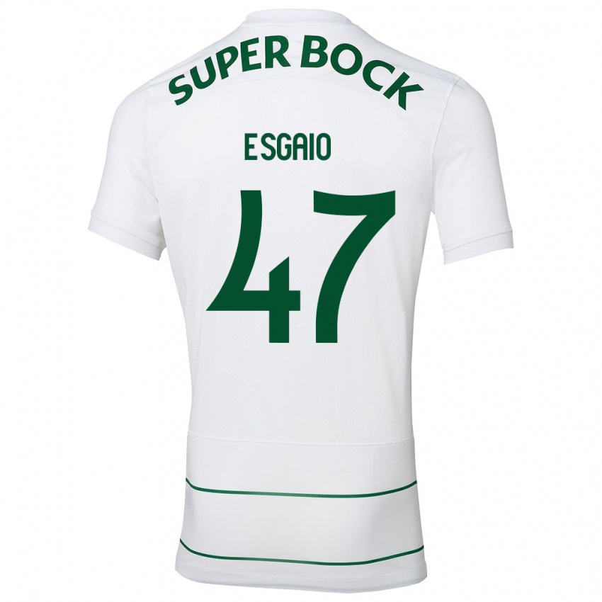 Damen Ricardo Esgaio #47 Weiß Auswärtstrikot Trikot 2023/24 T-Shirt Österreich