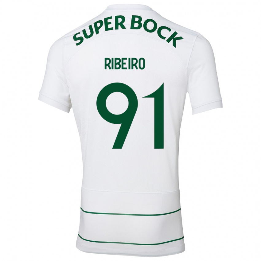 Damen Rodrigo Ribeiro #91 Weiß Auswärtstrikot Trikot 2023/24 T-Shirt Österreich