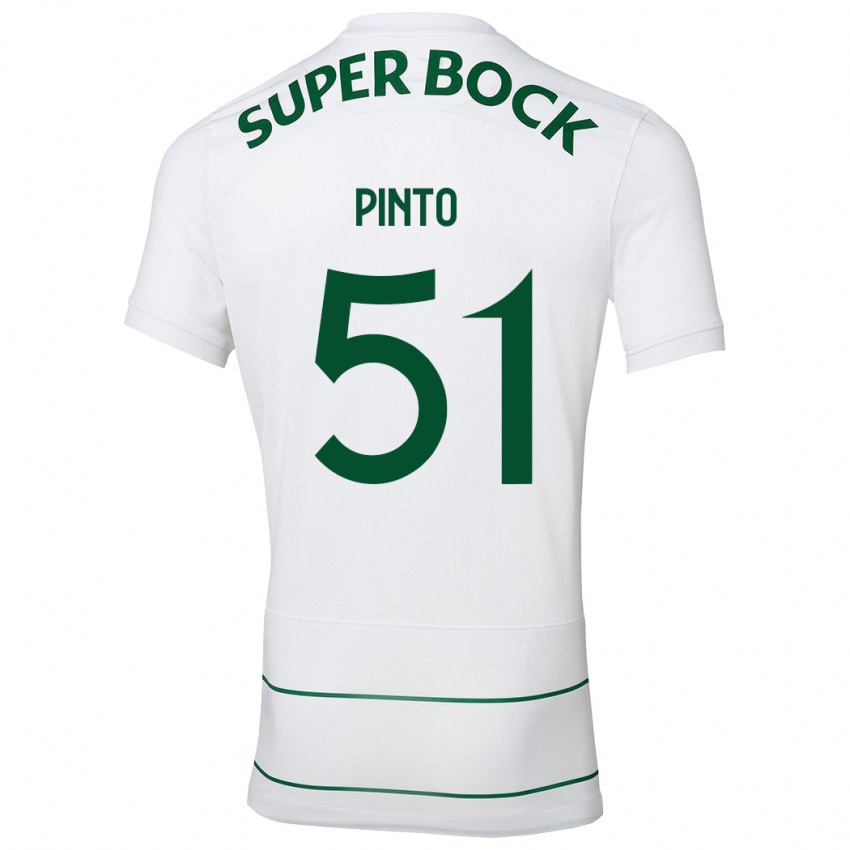 Damen Diogo Pinto #51 Weiß Auswärtstrikot Trikot 2023/24 T-Shirt Österreich