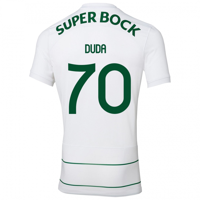 Damen Dudá #70 Weiß Auswärtstrikot Trikot 2023/24 T-Shirt Österreich