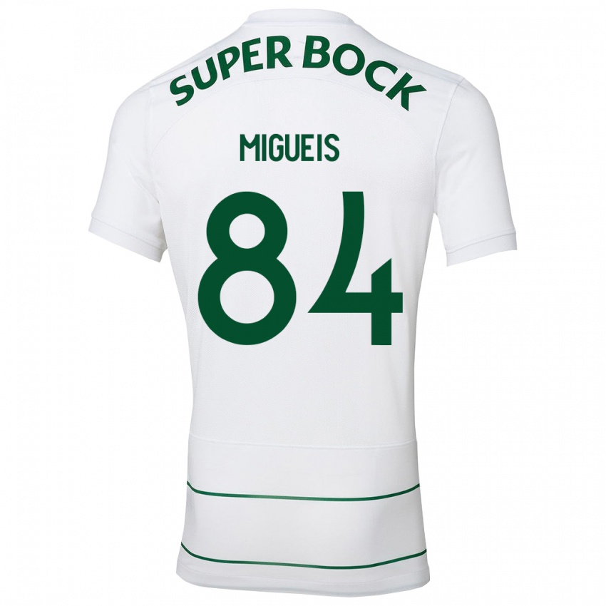 Damen Pedro Miguéis #84 Weiß Auswärtstrikot Trikot 2023/24 T-Shirt Österreich