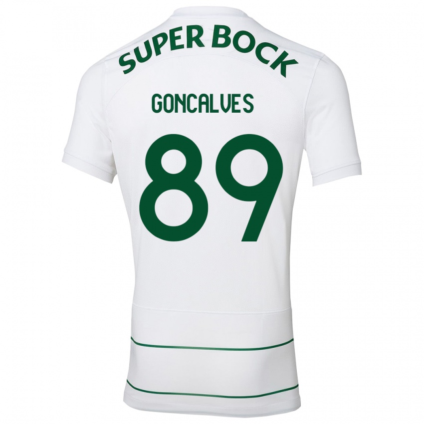 Damen Andre Goncalves #89 Weiß Auswärtstrikot Trikot 2023/24 T-Shirt Österreich