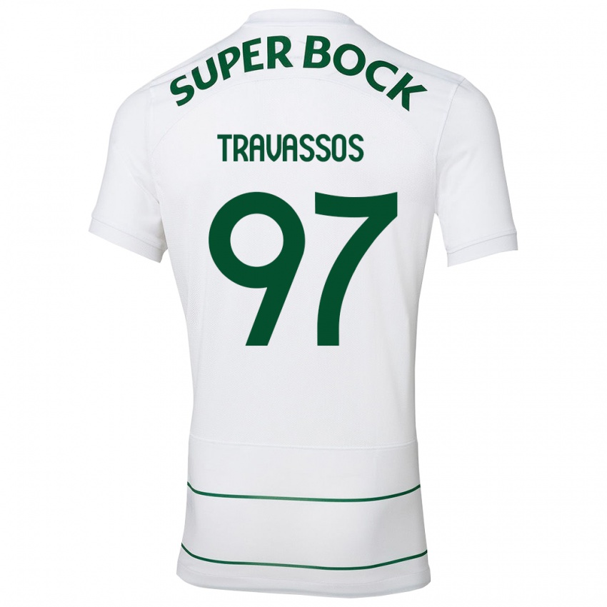 Damen Travassos #97 Weiß Auswärtstrikot Trikot 2023/24 T-Shirt Österreich