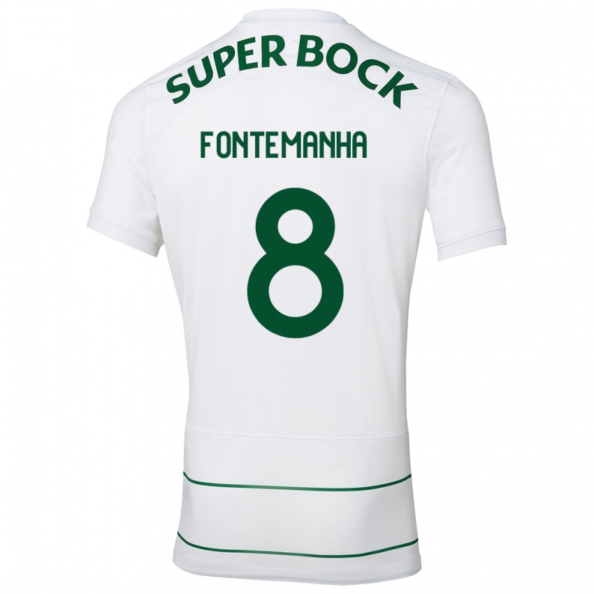 Damen Rita Fontemanha #8 Weiß Auswärtstrikot Trikot 2023/24 T-Shirt Österreich