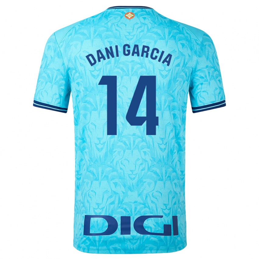 Damen Dani Garcia #14 Himmelblau Auswärtstrikot Trikot 2023/24 T-Shirt Österreich