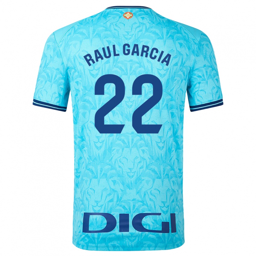 Damen Raul Garcia #22 Himmelblau Auswärtstrikot Trikot 2023/24 T-Shirt Österreich
