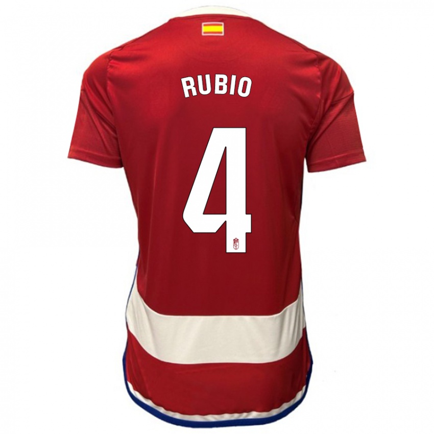 Kinder Miguel Rubio #4 Rot Heimtrikot Trikot 2023/24 T-Shirt Österreich