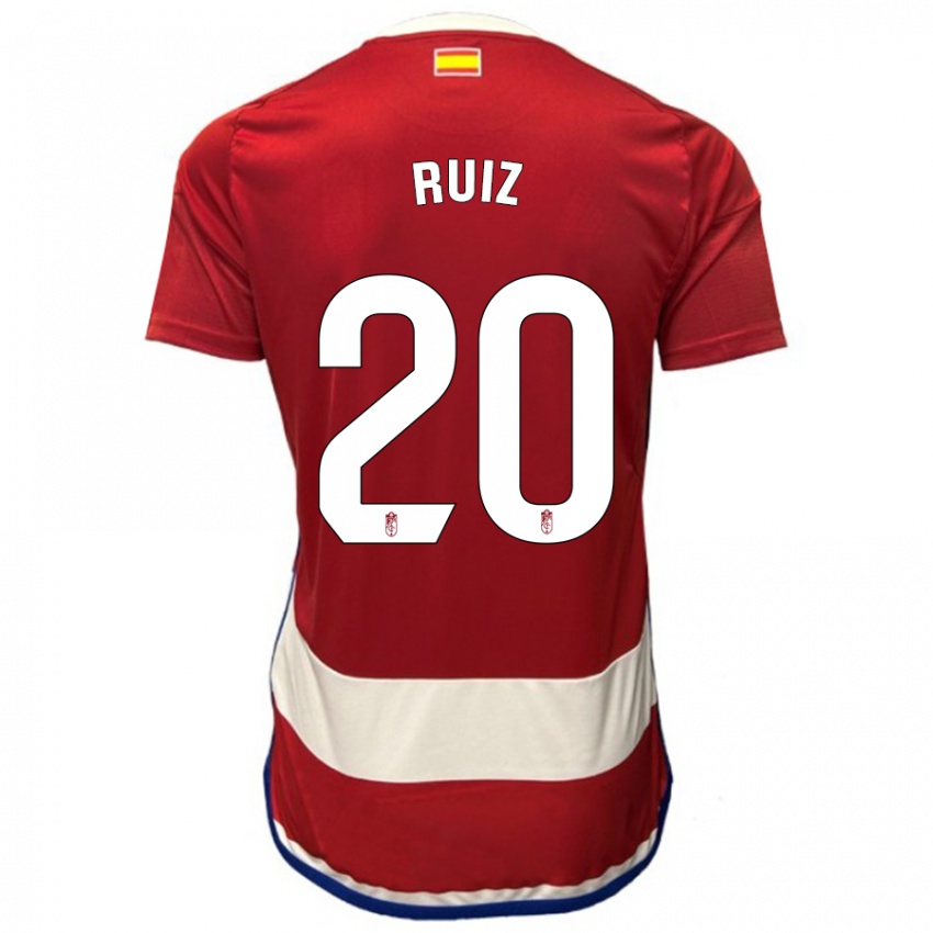 Kinder Sergio Ruiz #20 Rot Heimtrikot Trikot 2023/24 T-Shirt Österreich
