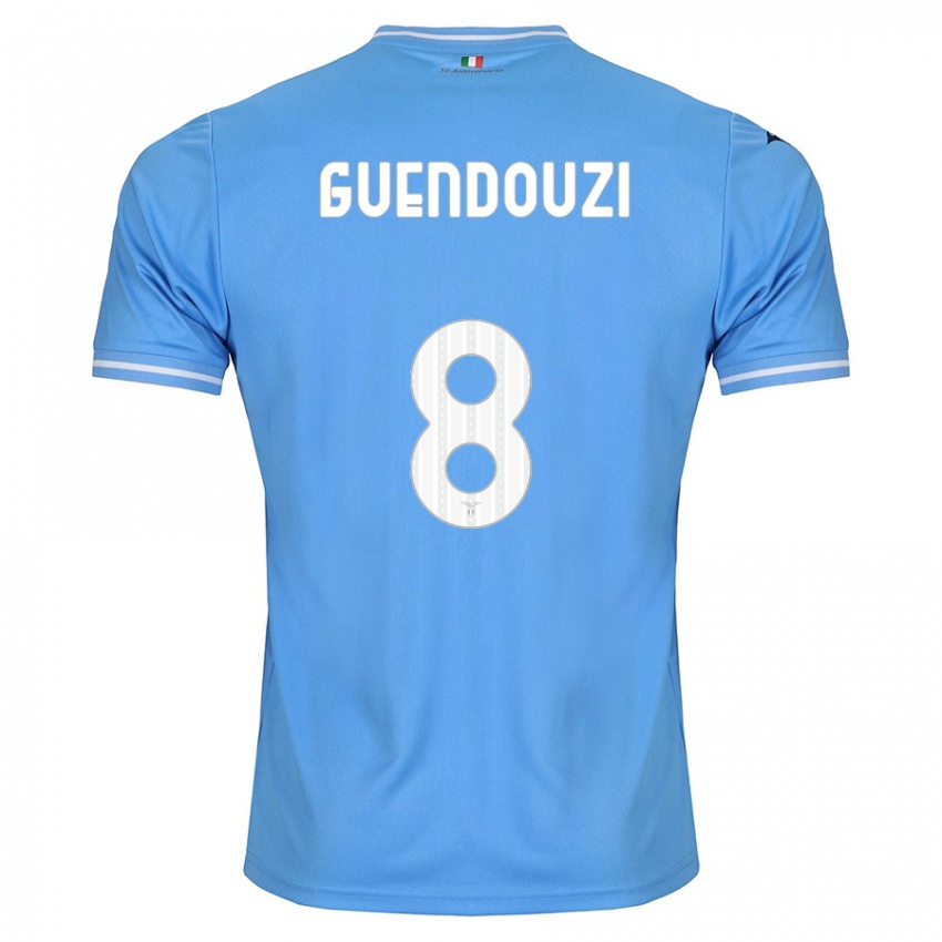 Kinder Matteo Guendouzi #8 Blau Heimtrikot Trikot 2023/24 T-Shirt Österreich