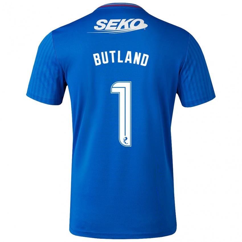 Kinder Jack Butland #1 Blau Heimtrikot Trikot 2023/24 T-Shirt Österreich