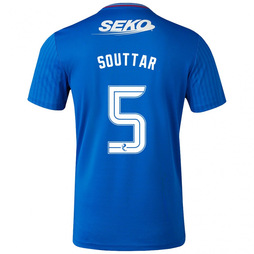 Kinder John Souttar #5 Blau Heimtrikot Trikot 2023/24 T-Shirt Österreich