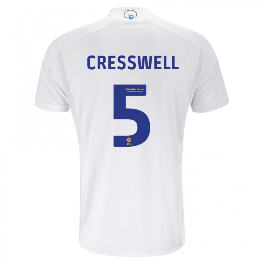 Kinder Charlie Cresswell #5 Weiß Heimtrikot Trikot 2023/24 T-Shirt Österreich