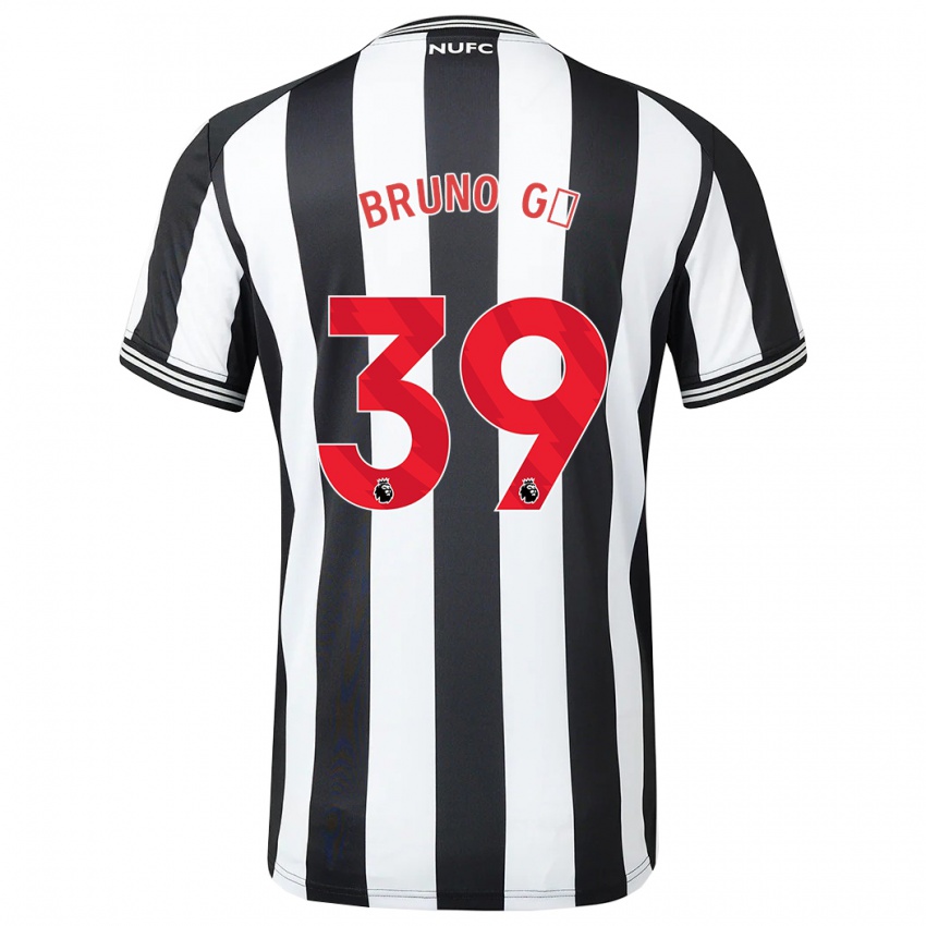 Kinder Bruno Guimaraes #39 Schwarz-Weiss Heimtrikot Trikot 2023/24 T-Shirt Österreich