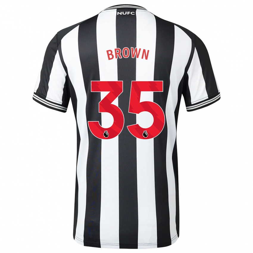 Kinder Will Brown #35 Schwarz-Weiss Heimtrikot Trikot 2023/24 T-Shirt Österreich