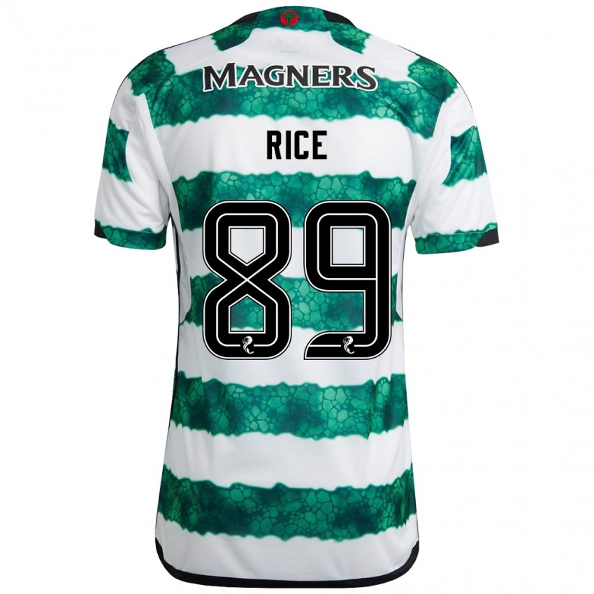 Kinder Aidan Rice #89 Grün Heimtrikot Trikot 2023/24 T-Shirt Österreich