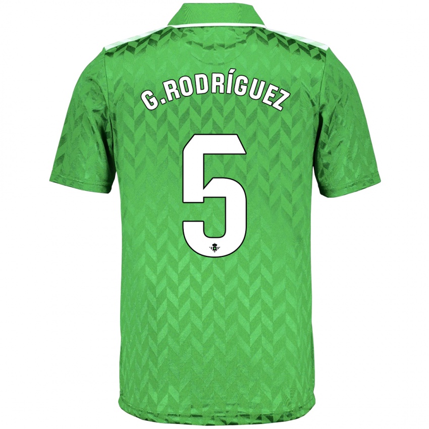 Kinder Guido Rodríguez #5 Grün Auswärtstrikot Trikot 2023/24 T-Shirt Österreich