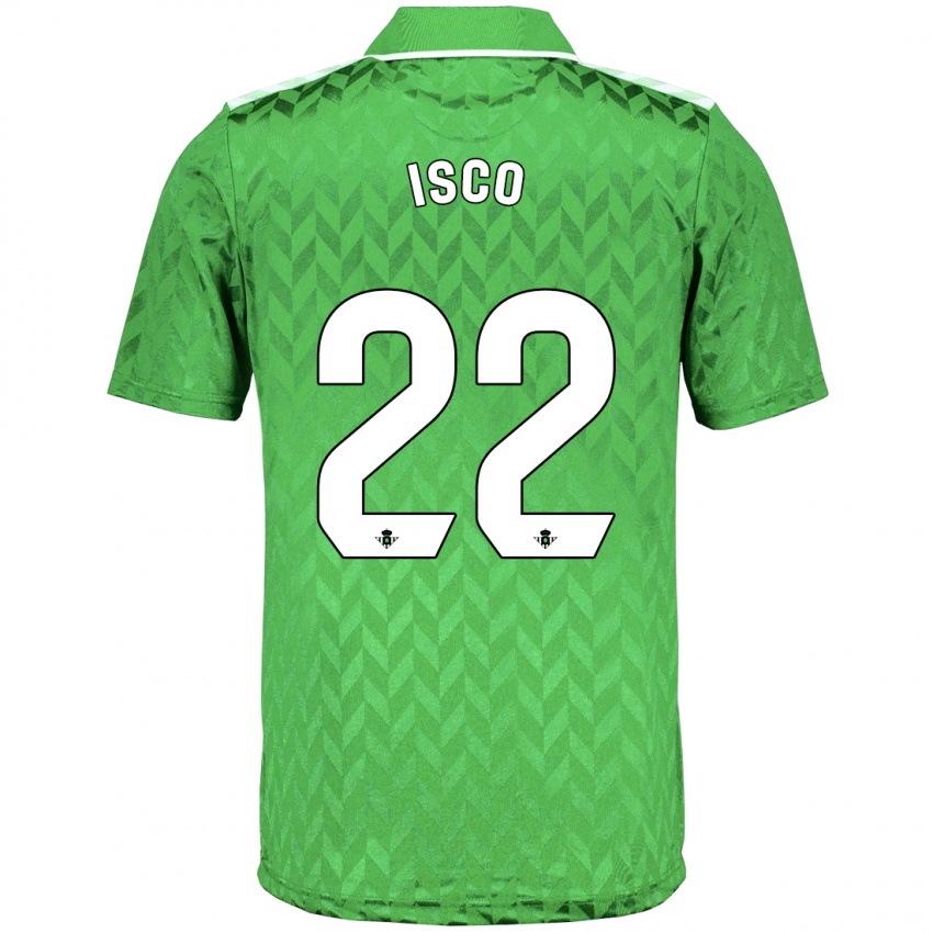 Kinder Isco #22 Grün Auswärtstrikot Trikot 2023/24 T-Shirt Österreich