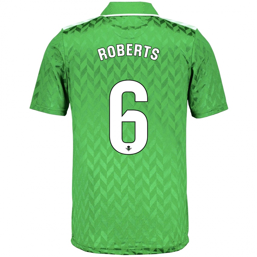 Kinder Rhiannon Roberts #6 Grün Auswärtstrikot Trikot 2023/24 T-Shirt Österreich