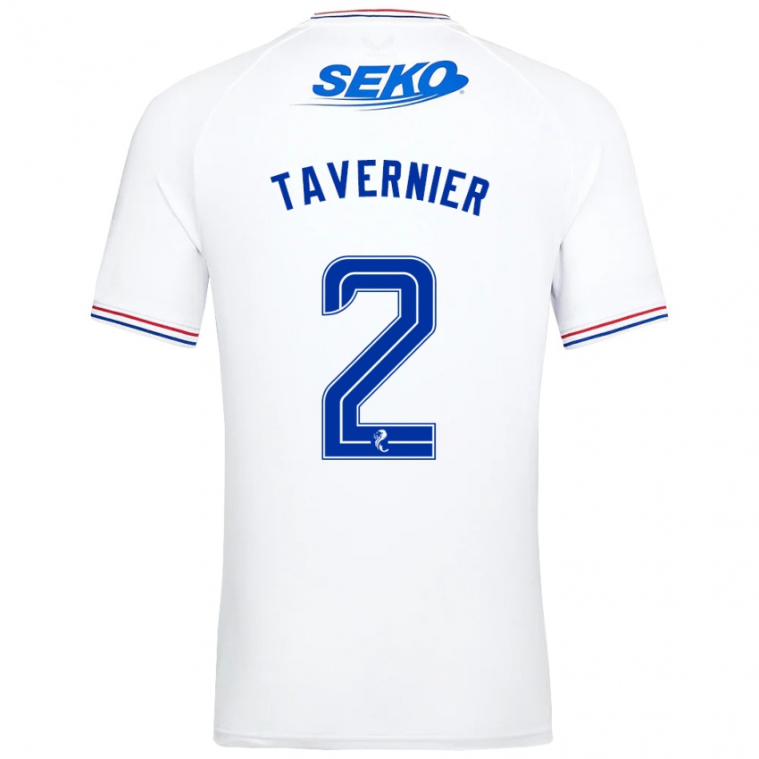 Kinder James Tavernier #2 Weiß Auswärtstrikot Trikot 2023/24 T-Shirt Österreich
