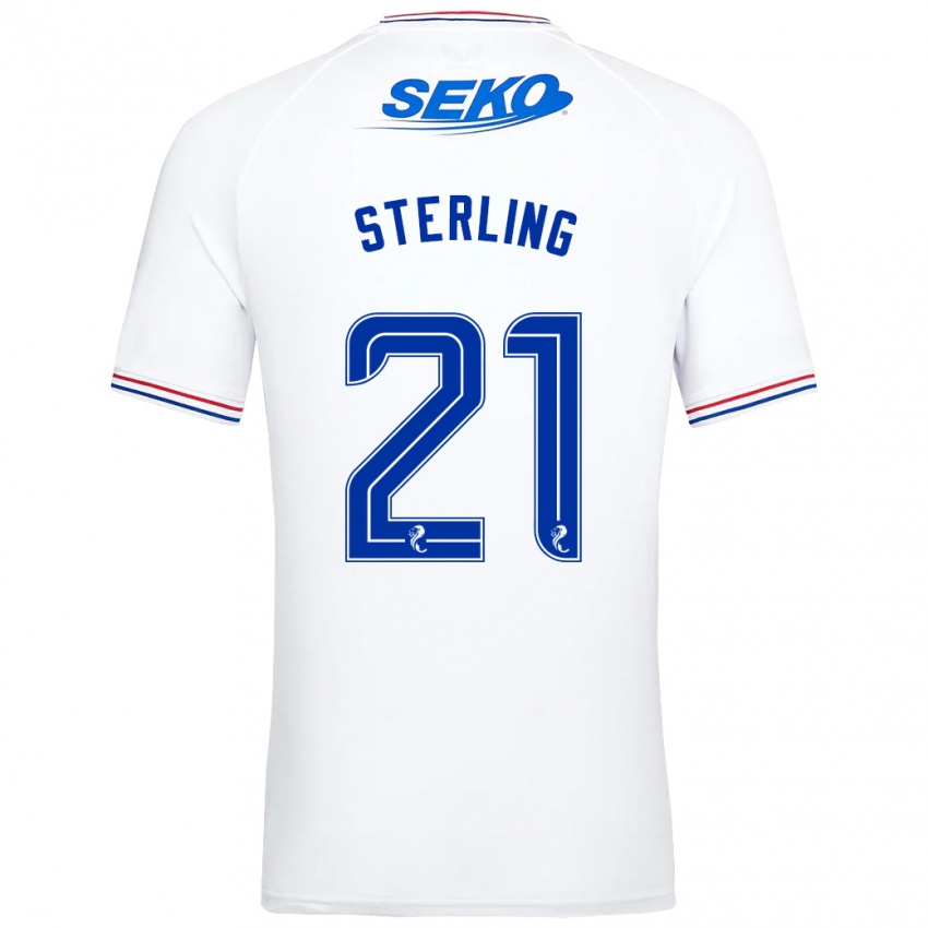 Kinder Dujon Sterling #21 Weiß Auswärtstrikot Trikot 2023/24 T-Shirt Österreich