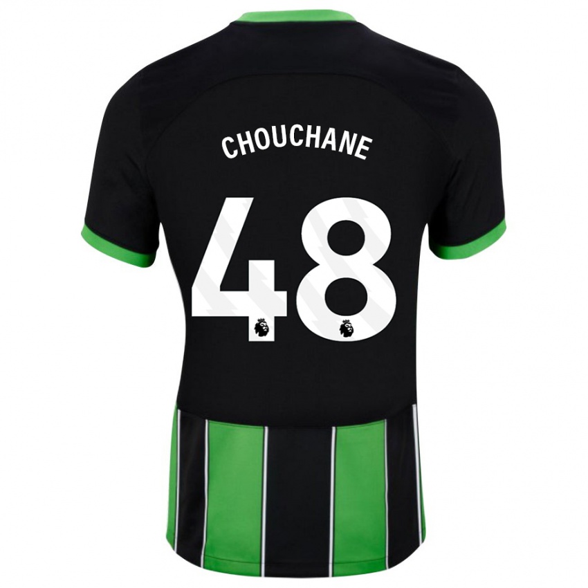 Kinder Samy Chouchane #48 Schwarz Grün Auswärtstrikot Trikot 2023/24 T-Shirt Österreich