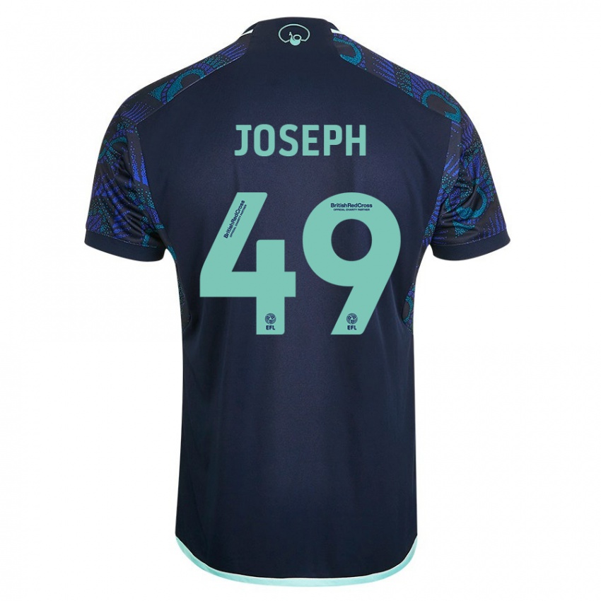 Kinder Mateo Joseph #49 Blau Auswärtstrikot Trikot 2023/24 T-Shirt Österreich