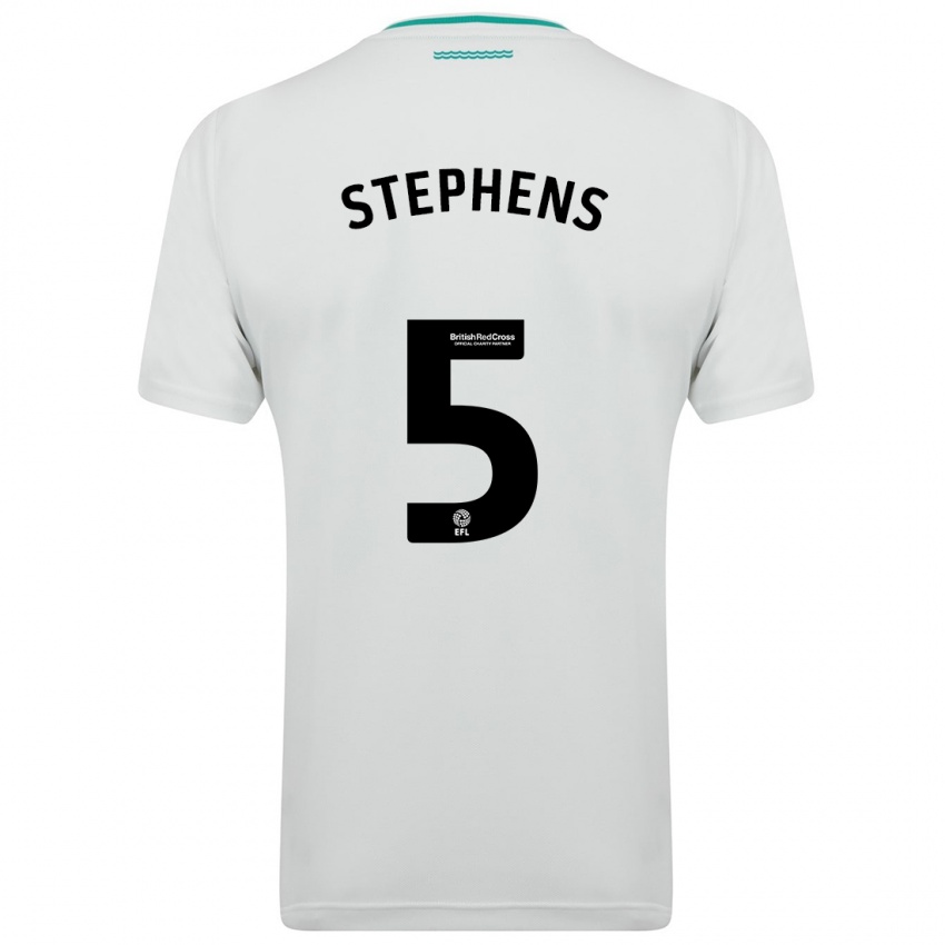 Kinder Jack Stephens #5 Weiß Auswärtstrikot Trikot 2023/24 T-Shirt Österreich
