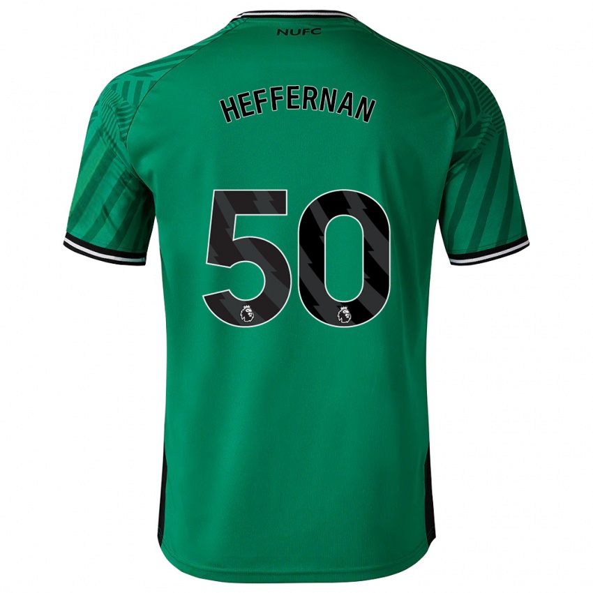 Kinder Cathal Heffernan #50 Grün Auswärtstrikot Trikot 2023/24 T-Shirt Österreich