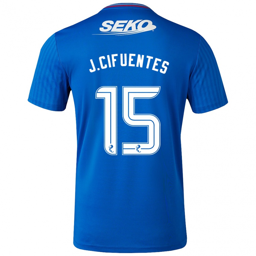 Herren José Cifuentes #15 Blau Heimtrikot Trikot 2023/24 T-Shirt Österreich