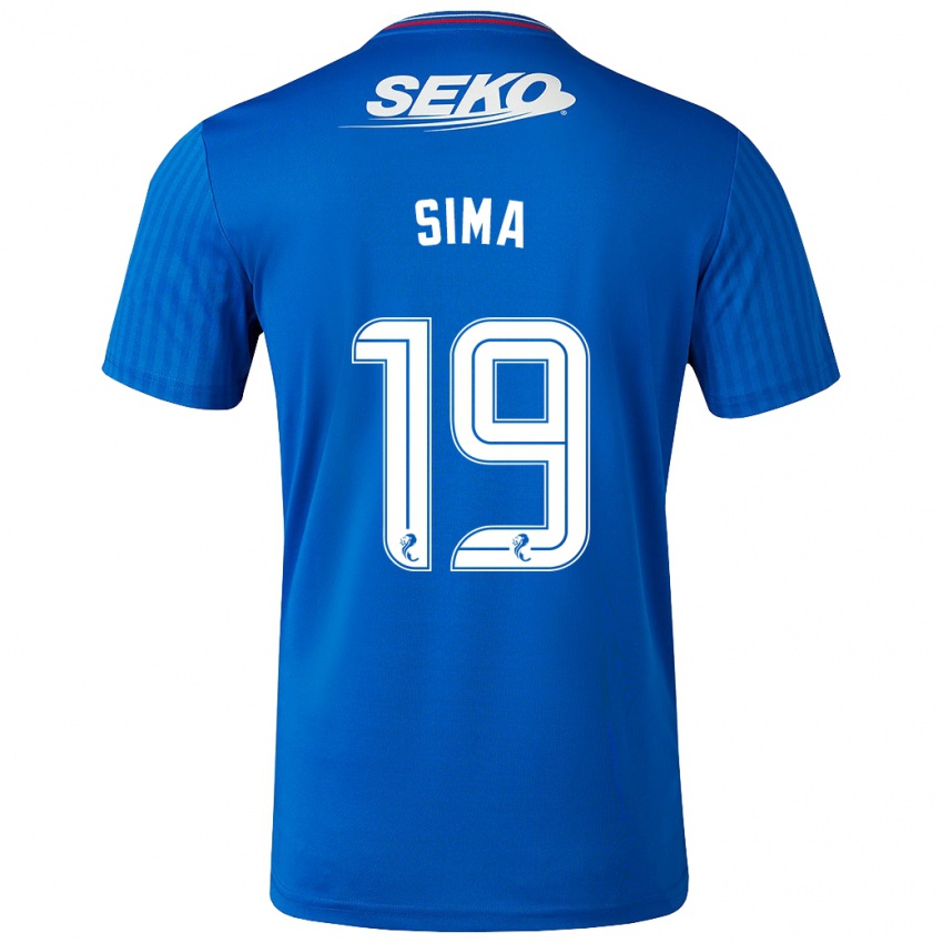 Herren Abdallah Sima #19 Blau Heimtrikot Trikot 2023/24 T-Shirt Österreich