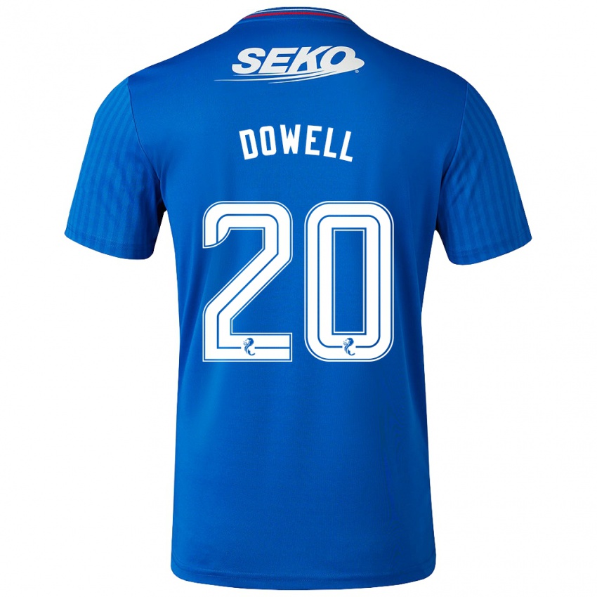 Herren Kieran Dowell #20 Blau Heimtrikot Trikot 2023/24 T-Shirt Österreich