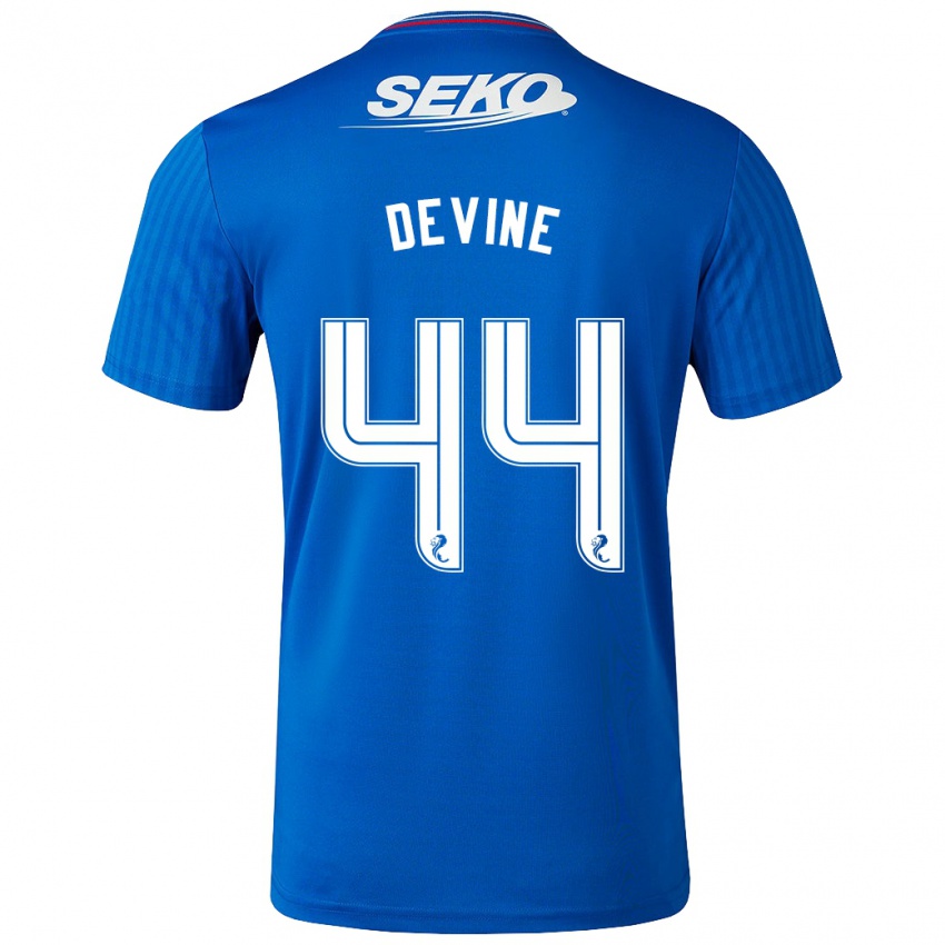 Herren Adam Devine #44 Blau Heimtrikot Trikot 2023/24 T-Shirt Österreich