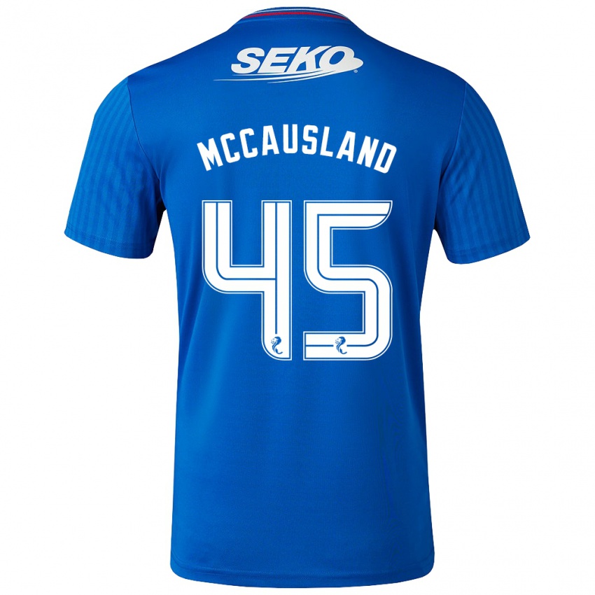 Herren Ross Mccausland #45 Blau Heimtrikot Trikot 2023/24 T-Shirt Österreich