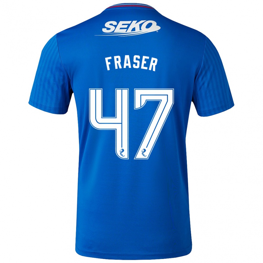 Herren Robbie Fraser #47 Blau Heimtrikot Trikot 2023/24 T-Shirt Österreich