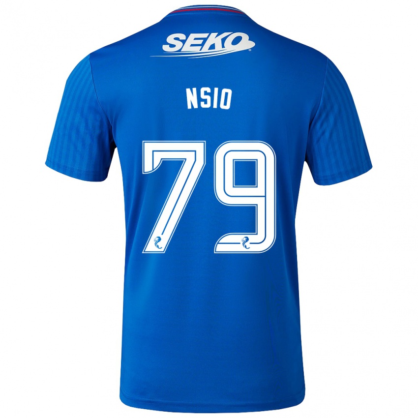 Herren Paul Nsio #79 Blau Heimtrikot Trikot 2023/24 T-Shirt Österreich