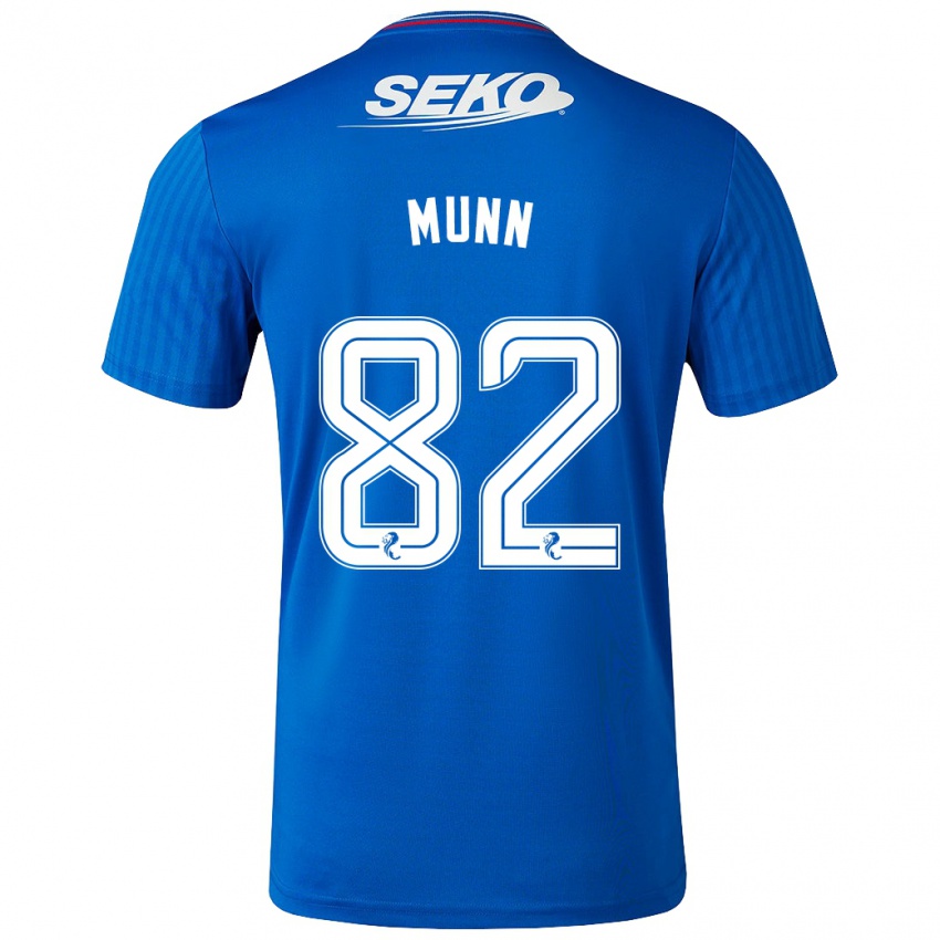 Herren Mason Munn #82 Blau Heimtrikot Trikot 2023/24 T-Shirt Österreich